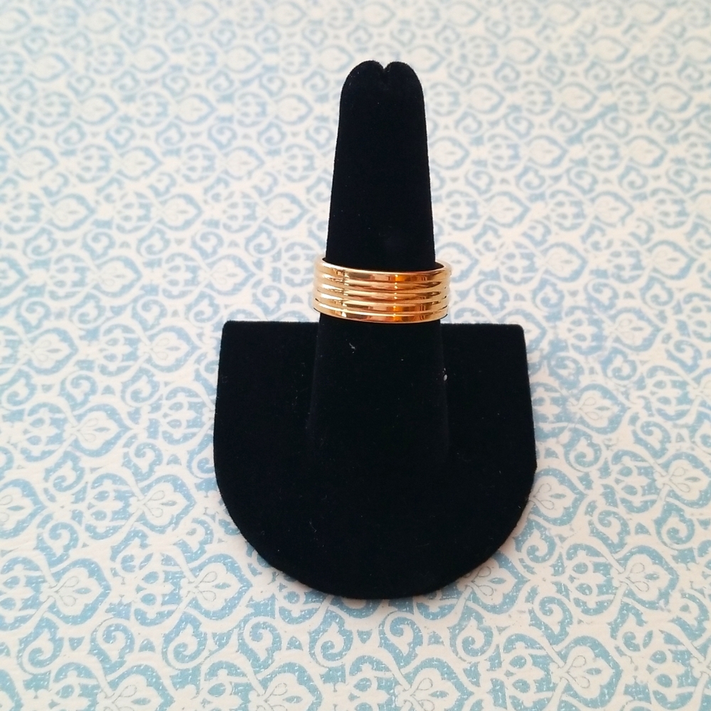 Goldtone Stainless Steel Ring